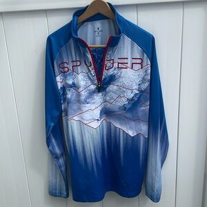 Spyder Limitless Rising Sweatshirt ski snowboarding style pullover 1/4 zip